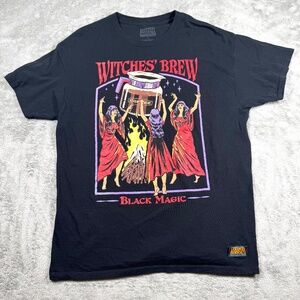 Steven Rhodes Witches’ Brew Black Magic Graphic Tee Shirt Black Size L
